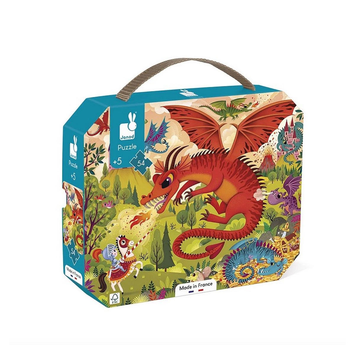 Juratoys-Janod Puzzle Royaume de Dragons - 54 pcs