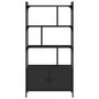 Voir la diapositive 5 : VIDAXL Bibliotheque avec portes noir 76,5x30x154,5cm bois d'ingenierie