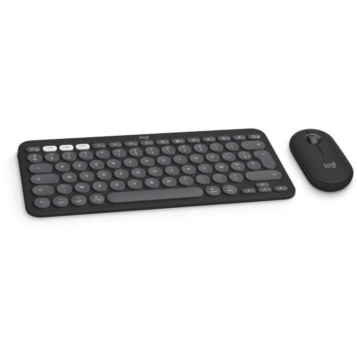Logitech Clavier + Souris Pebble 2 pour Mac M350s+K380s Graphite