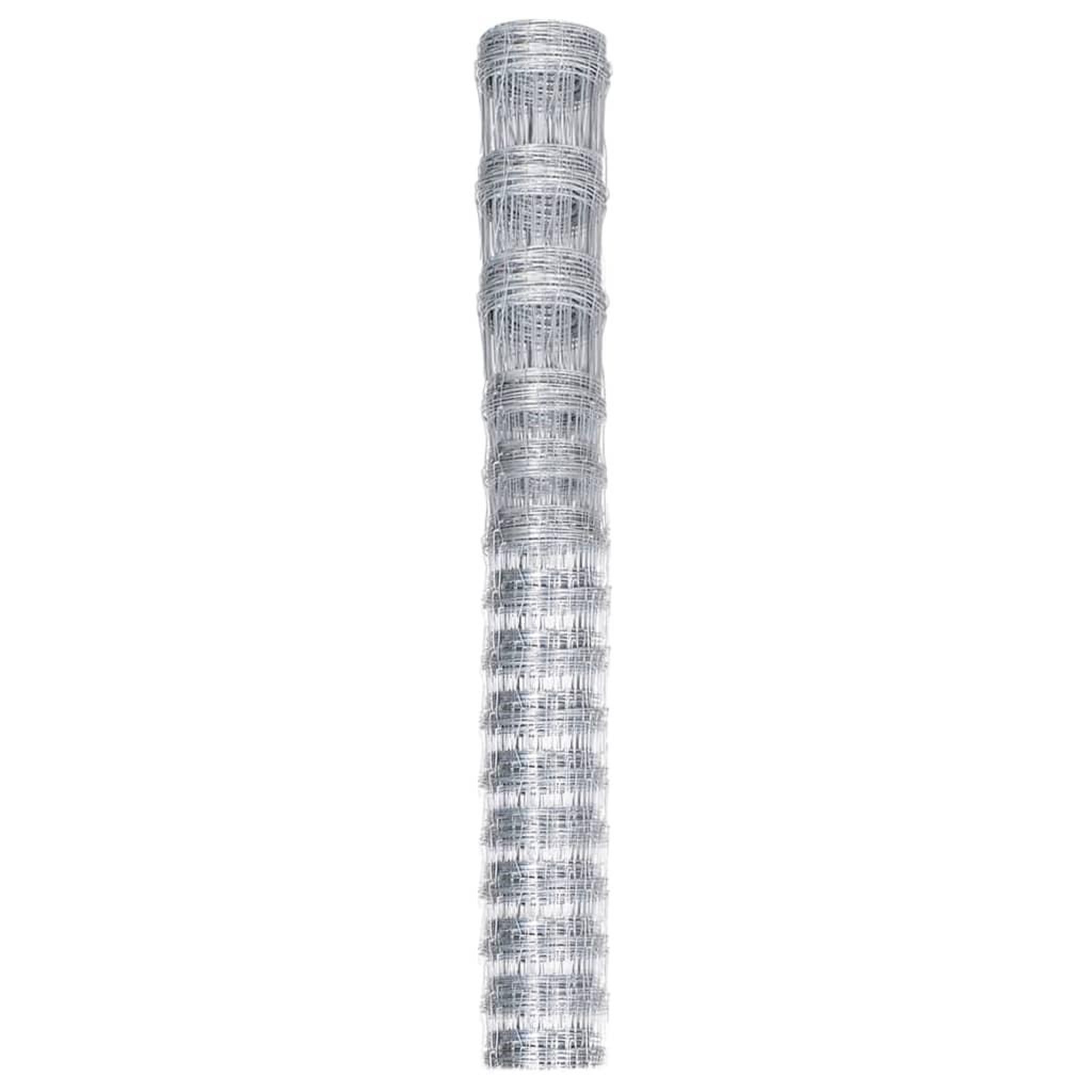 Voir la diapositive 2 : VIDAXL Cloture de jardin Acier galvanise Argente 50x1,6 m