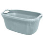 Voir la diapositive 1 : CURVER Curver Panier a linge Knit 40 L Bleu clair