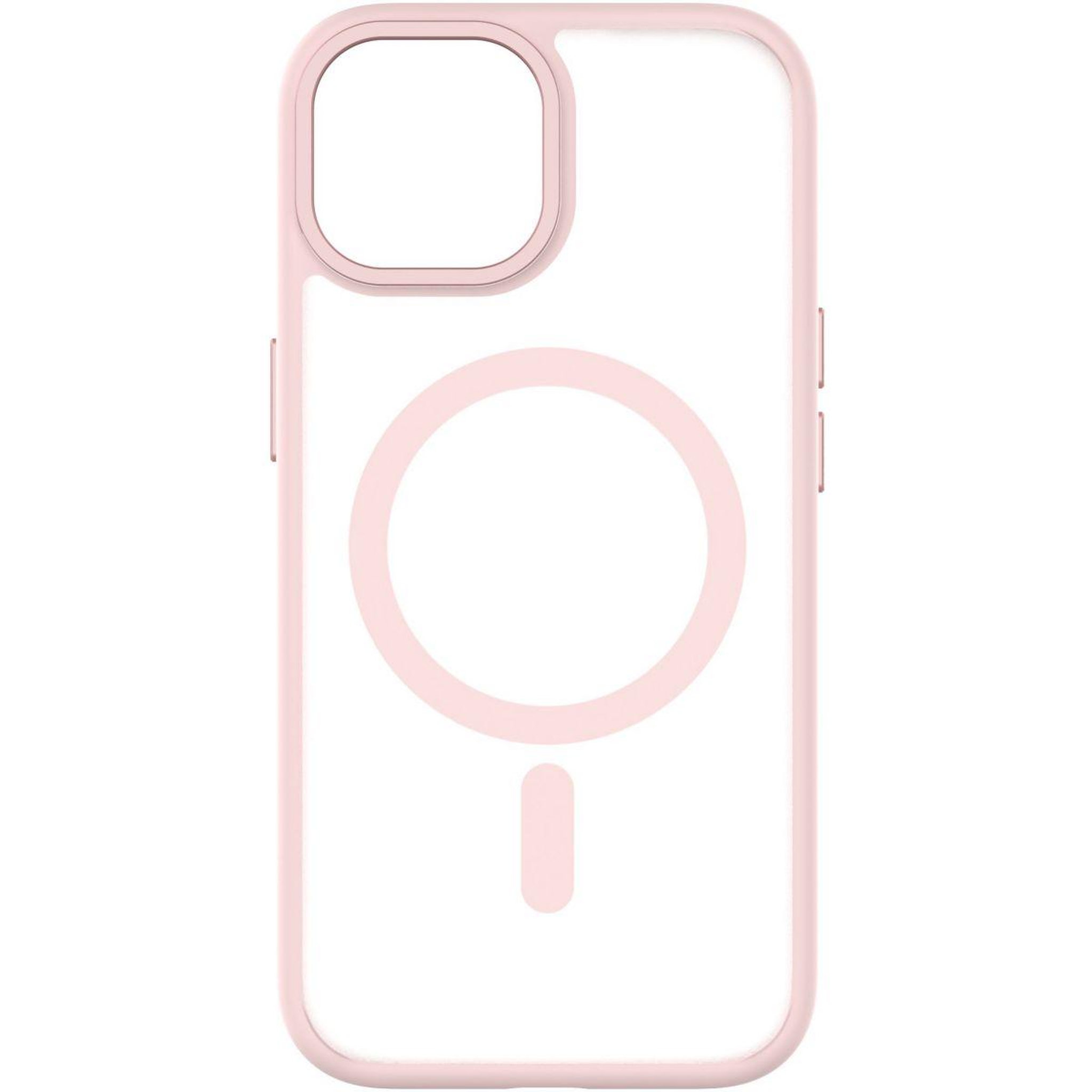 Voir la diapositive 3 : Qdos Coque bumper Iphone 15 Hybrid soft SNAP MagSafe Rose