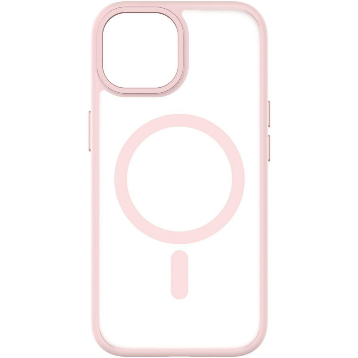 Qdos Coque bumper Iphone 15 Hybrid soft SNAP MagSafe Rose