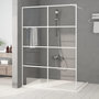 Voir la diapositive 1 : VIDAXL Paroi de douche Blanc 140x195 cm Verre ESG transparent
