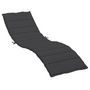 Voir la diapositive 2 : VIDAXL Coussin de chaise longue noir 200x50x3 cm tissu oxford