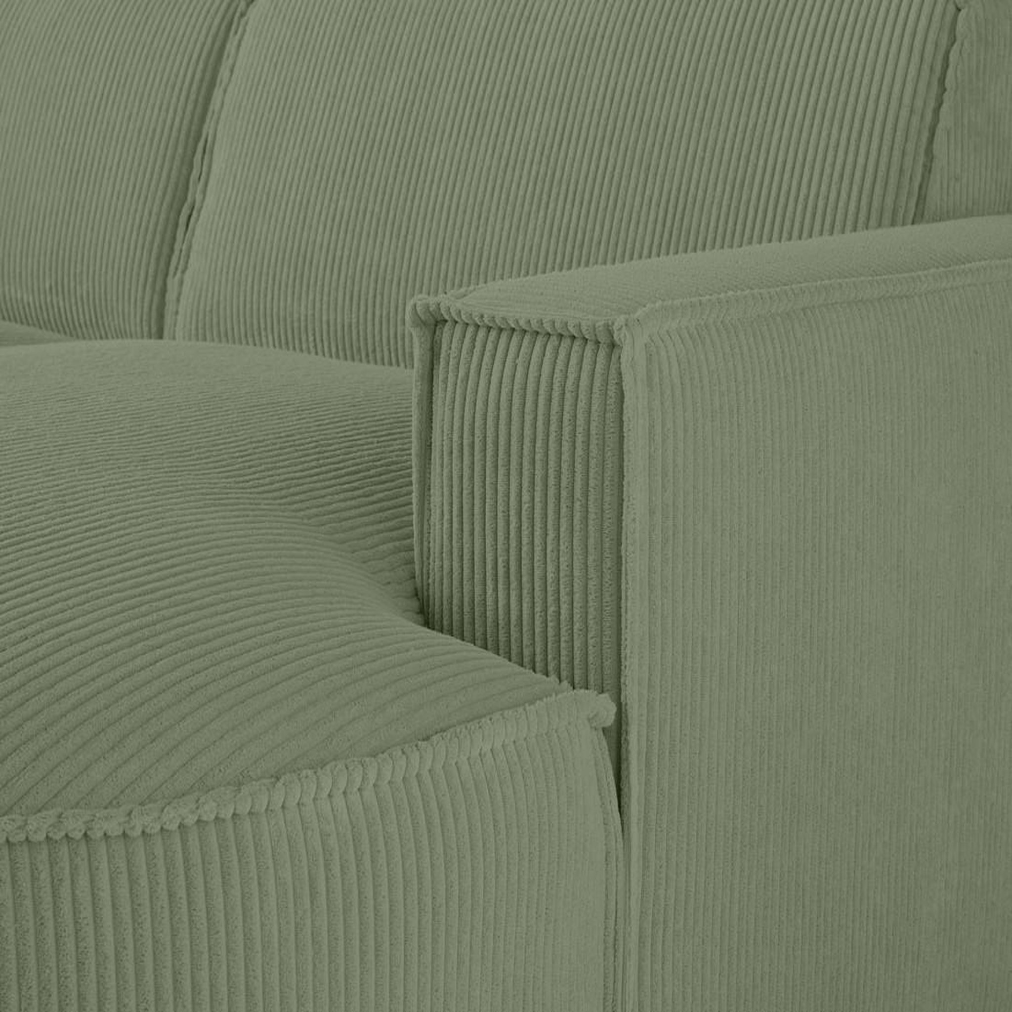 Voir la diapositive 5 : LISA DESIGN Spiaggia - canapé d'angle droit - 5 places - en velours côtelé