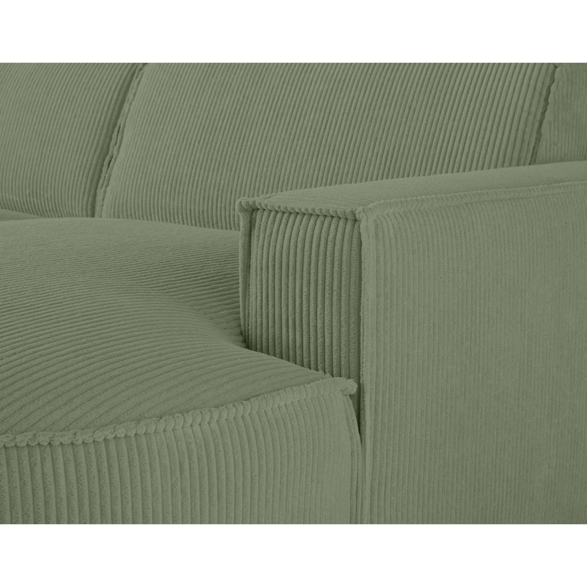 LISA DESIGN Spiaggia - canapé d'angle droit - 5 places - en velours côtelé