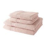 Today 2 Serviettes de toilette TODAY 50x90 + 2 Draps de bain 70x130 cm 100% Coton - Roses des sables