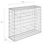 Voir la diapositive 5 : ID MARKET Lot de 2 gabions pour pierre 100 x 30 x 80 cm