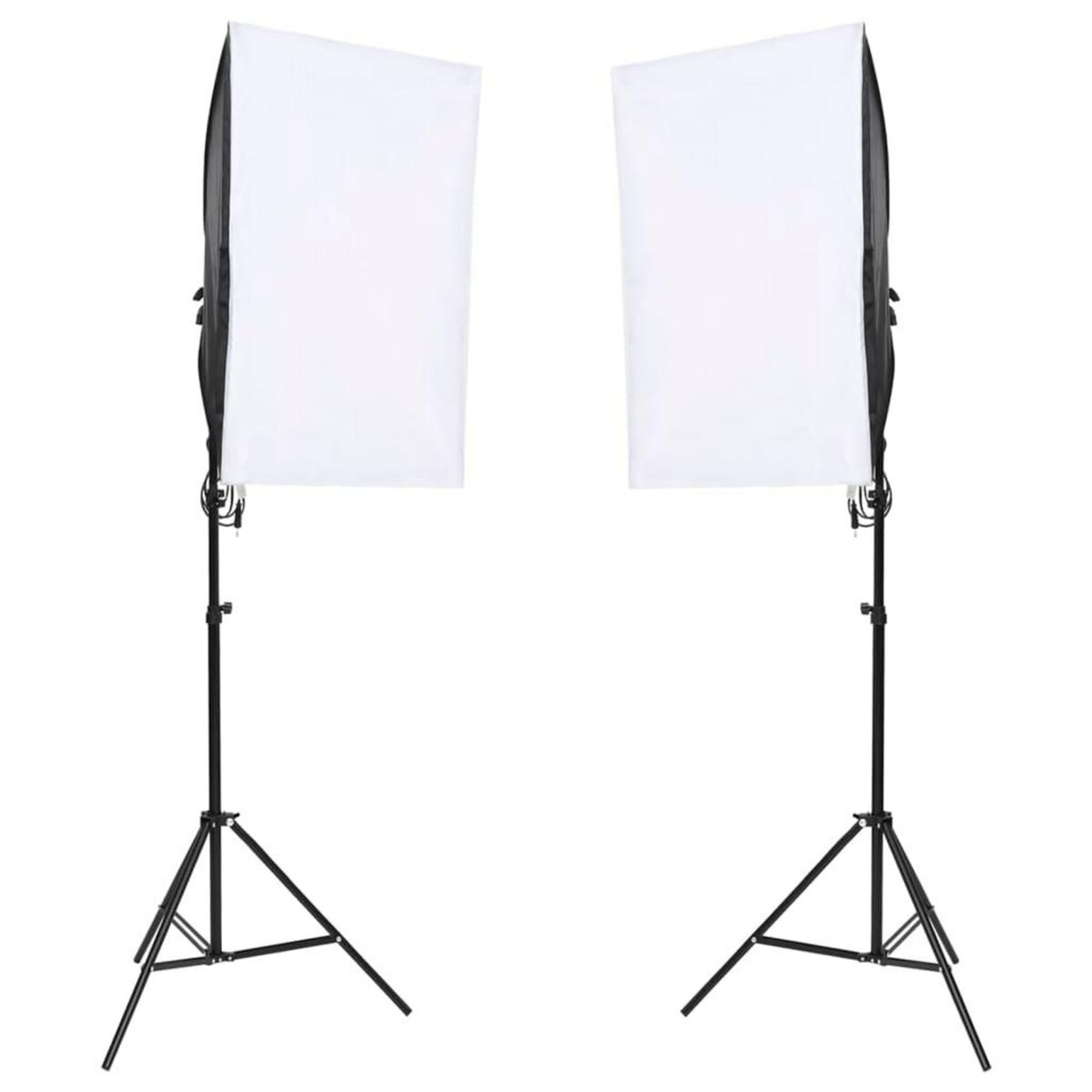 VIDAXL Kit de studio photo avec eclairage et toile de fond