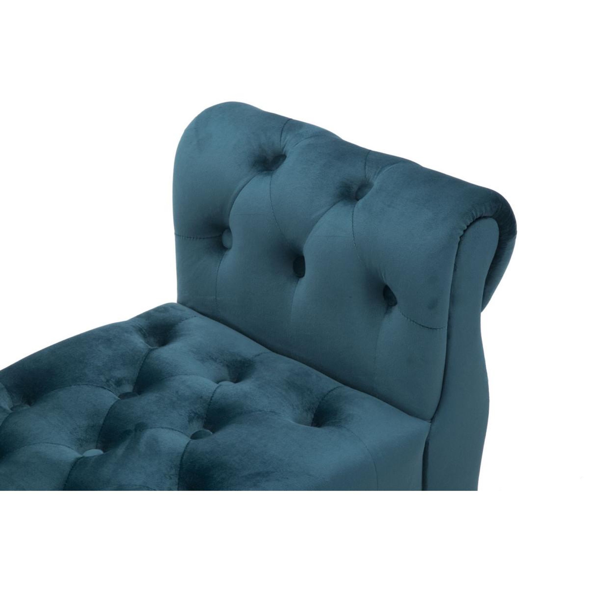 Voir la diapositive 5 : Paris Prix Banquette en velours  paris  120cm bleu