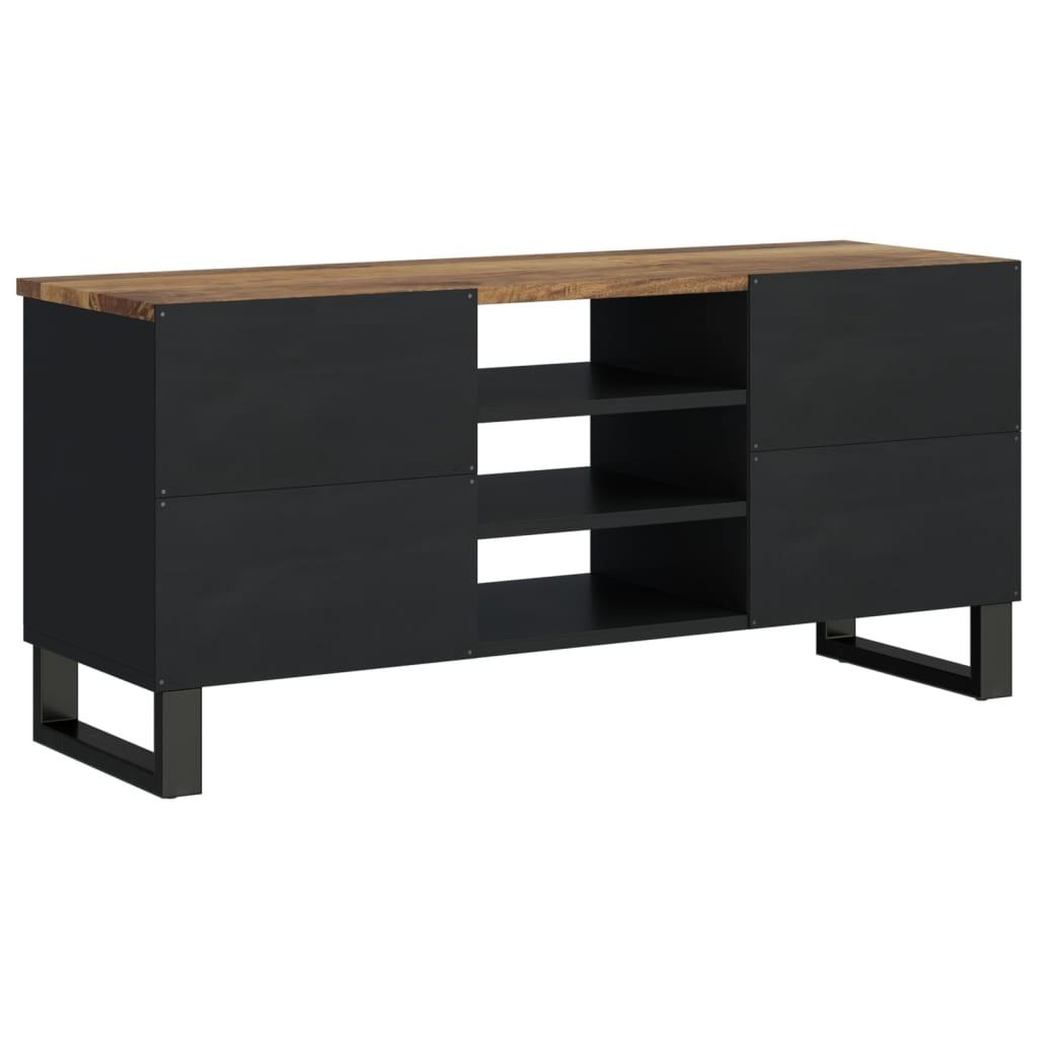 Voir la diapositive 4 : VIDAXL Meuble TV 100x33x46 cm bois de manguier et d'ingenierie