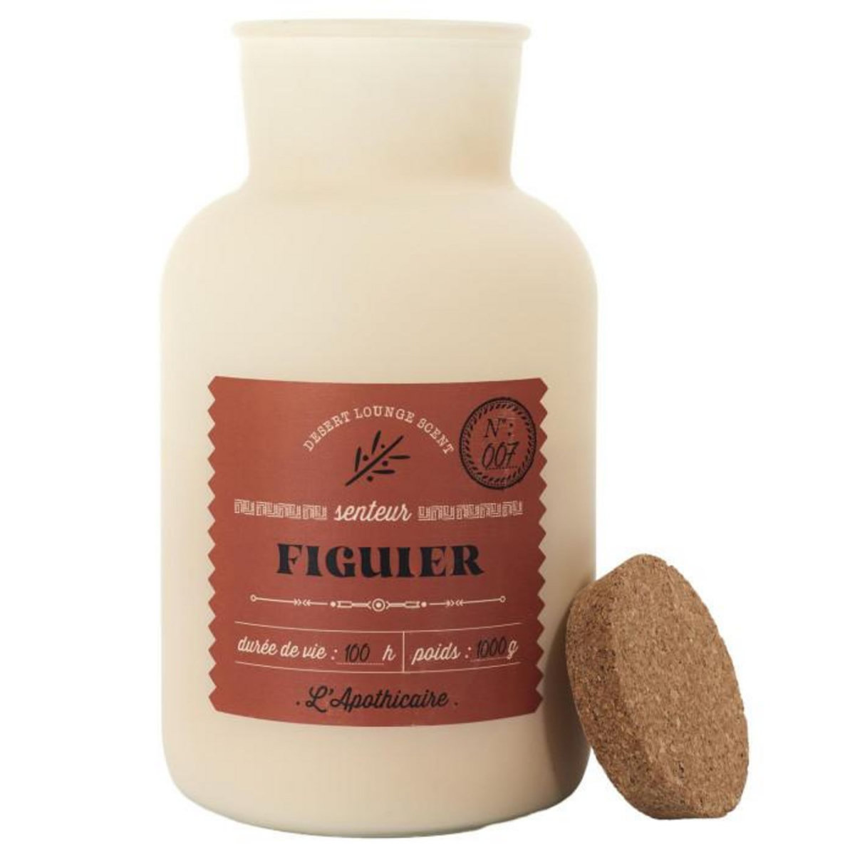 Paris Prix Bougie Parfumée Déco  Desert  1000g Figue