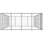 Voir la diapositive 3 : VIDAXL Chenil d extérieur pour chiens Acier 33,88 m²