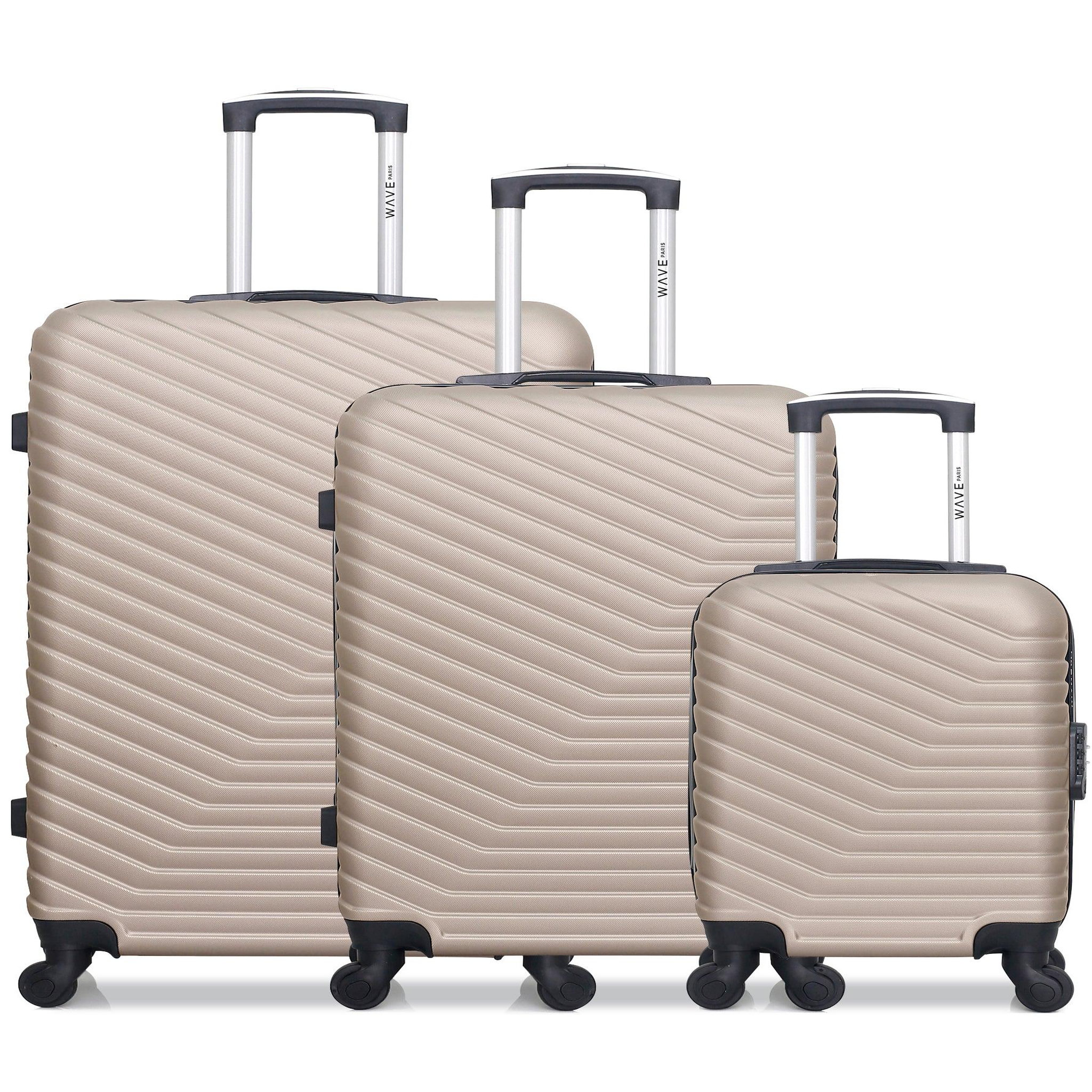 WAVE PARIS Wave paris - lot de 3 - valise grand format, valise weekend et valise cabine xxs lena