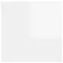 VIDAXL Table de chevet Blanc brillant 30,5x30x30 cm Agglomere