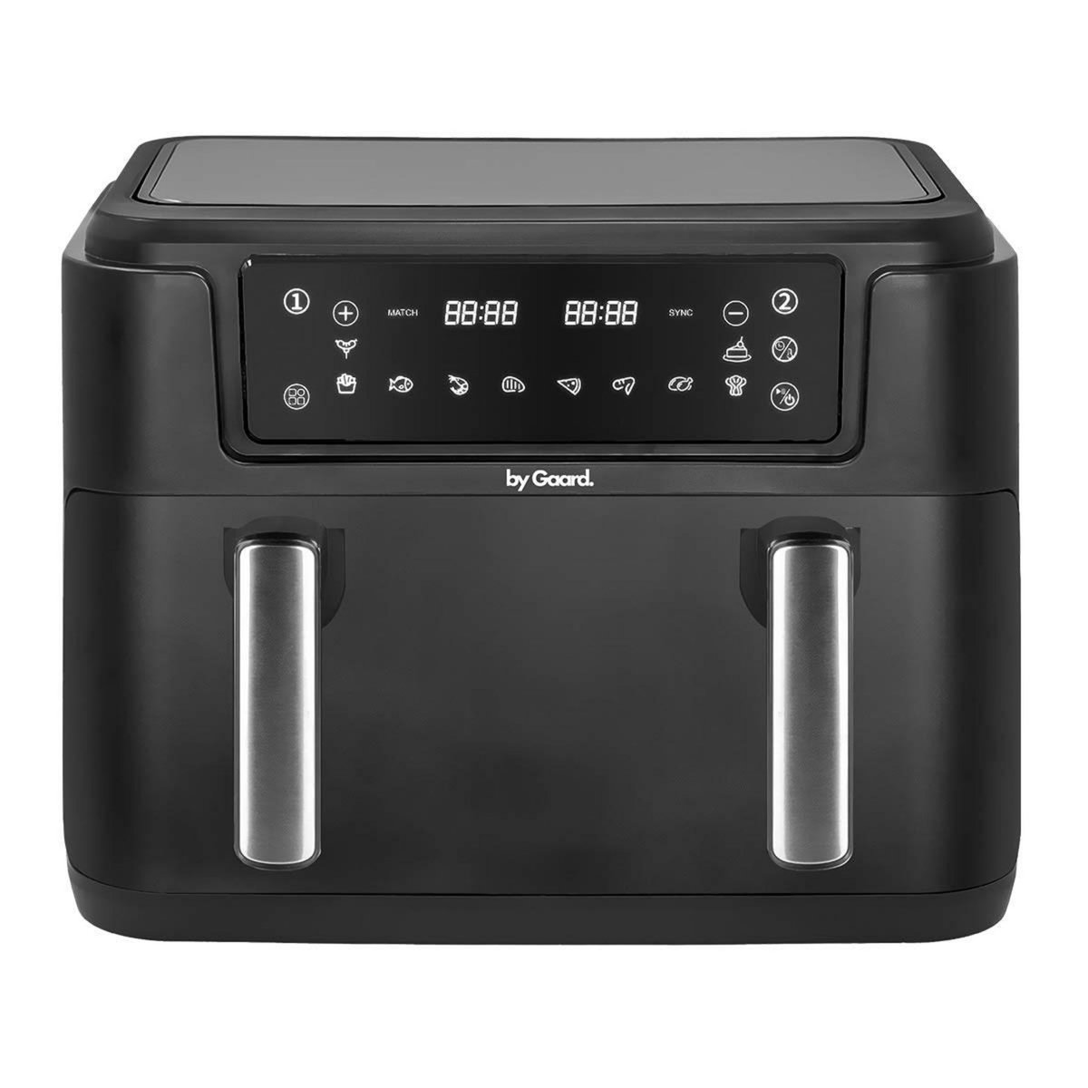INTEC Friteuse sans huile Air fryer 10 Litres 2 Bacs 2400W Friteuse à air chaud sans PFAS