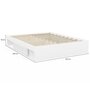 Voir la diapositive 4 : ID MARKET Cadre de lit double SALEM avec rangements et sommier 160 x 200 cm blanc