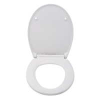 VIDAXL Abattant WC avec frein de chute 2 pcs Plastique Blanc pas