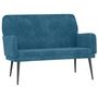 Voir la diapositive 2 : VIDAXL Banc Bleu 108x79x79 cm Velours