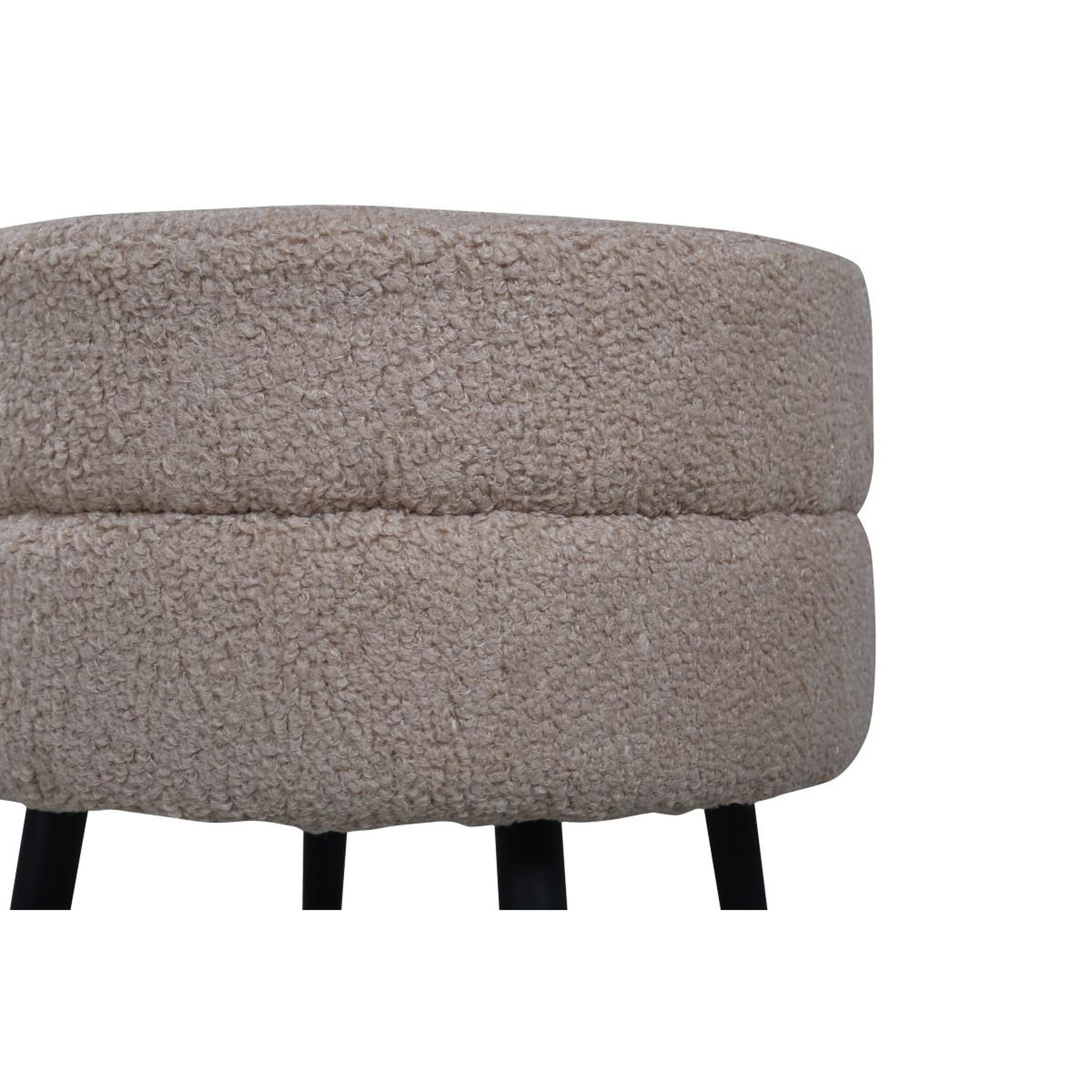 Voir la diapositive 3 : Paris Prix Pouf design bouclette  pot  40cm beige