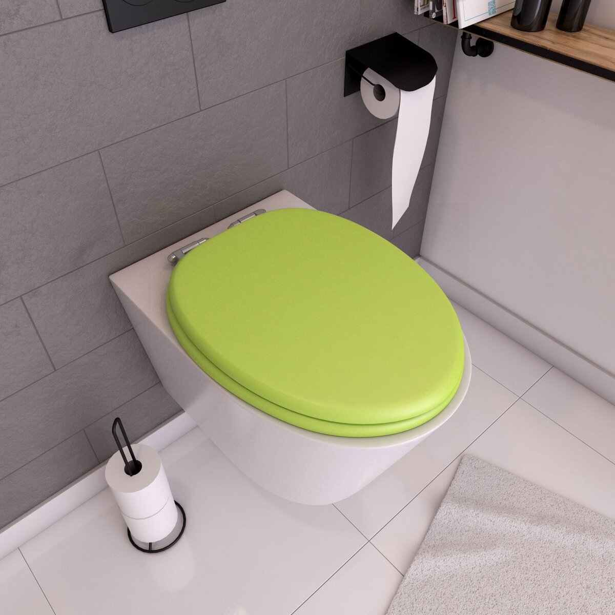 Abattant wc double outlet lunette