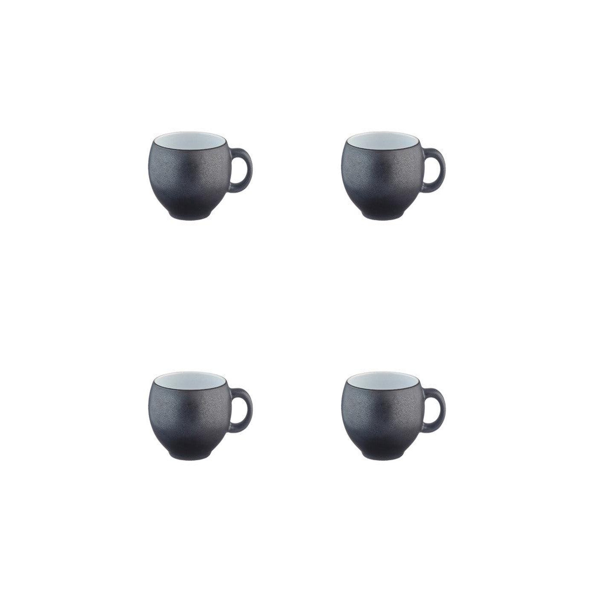 BJORN Tasse gourmet 12cl - 4 pièces - onyx