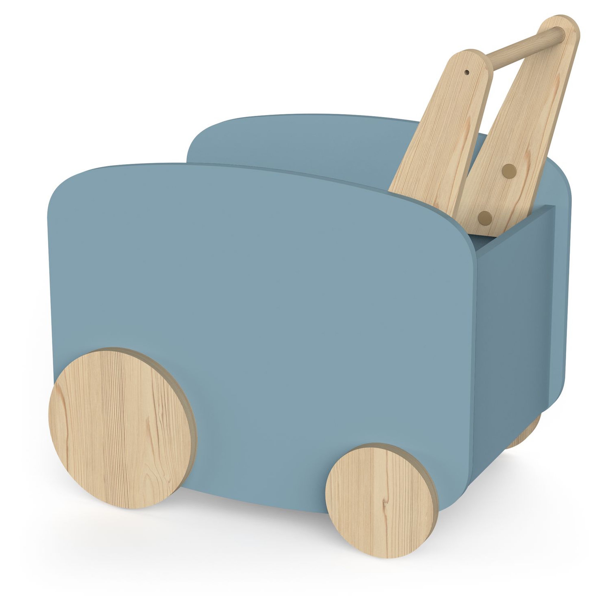 Voir la diapositive 2 : Chariot de rangement à roulettes bleu LINIA