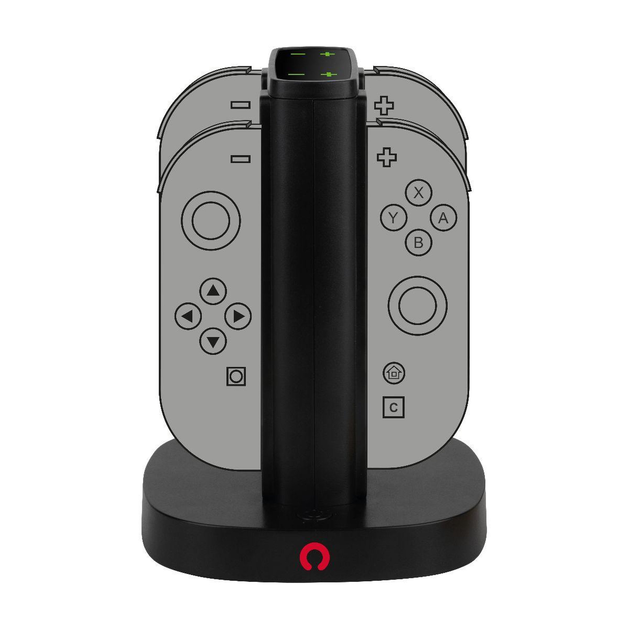 Voir la diapositive 2 : Konix Chargeur switch 2 joycon charger x4