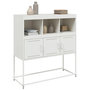 Voir la diapositive 4 : VIDAXL Buffet blanc 100,5x39x107 cm acier