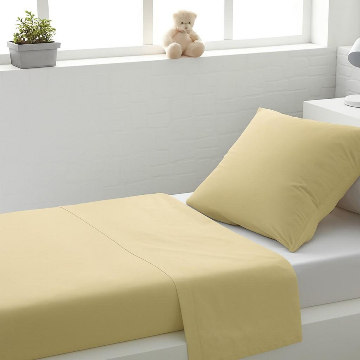 Home collection Drap plat 100% coton uni