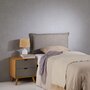 Voir la diapositive 2 : IDIMEX Tête de lit NERINA 90 sur pieds, en tissu
