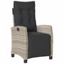Voir la diapositive 4 : VIDAXL Chaises inclinables de jardin lot de 2 avec repose-pied rotin