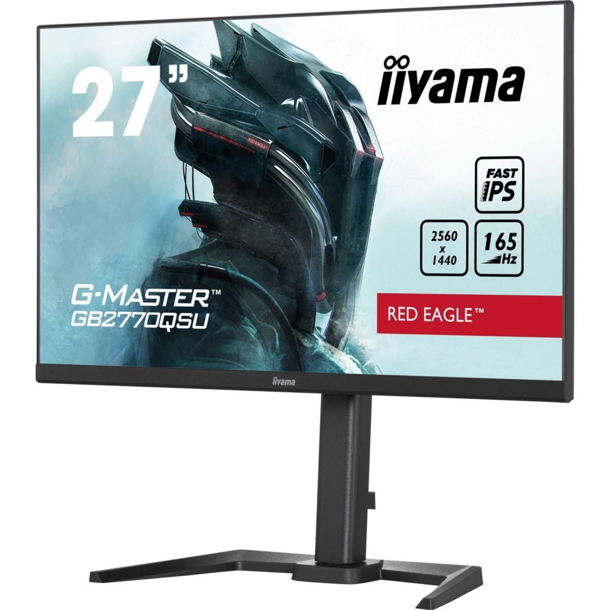 Iiyama Ecran PC Gamer G-MASTER GB2770QSU-B5 Plat 27'' Fast IPS