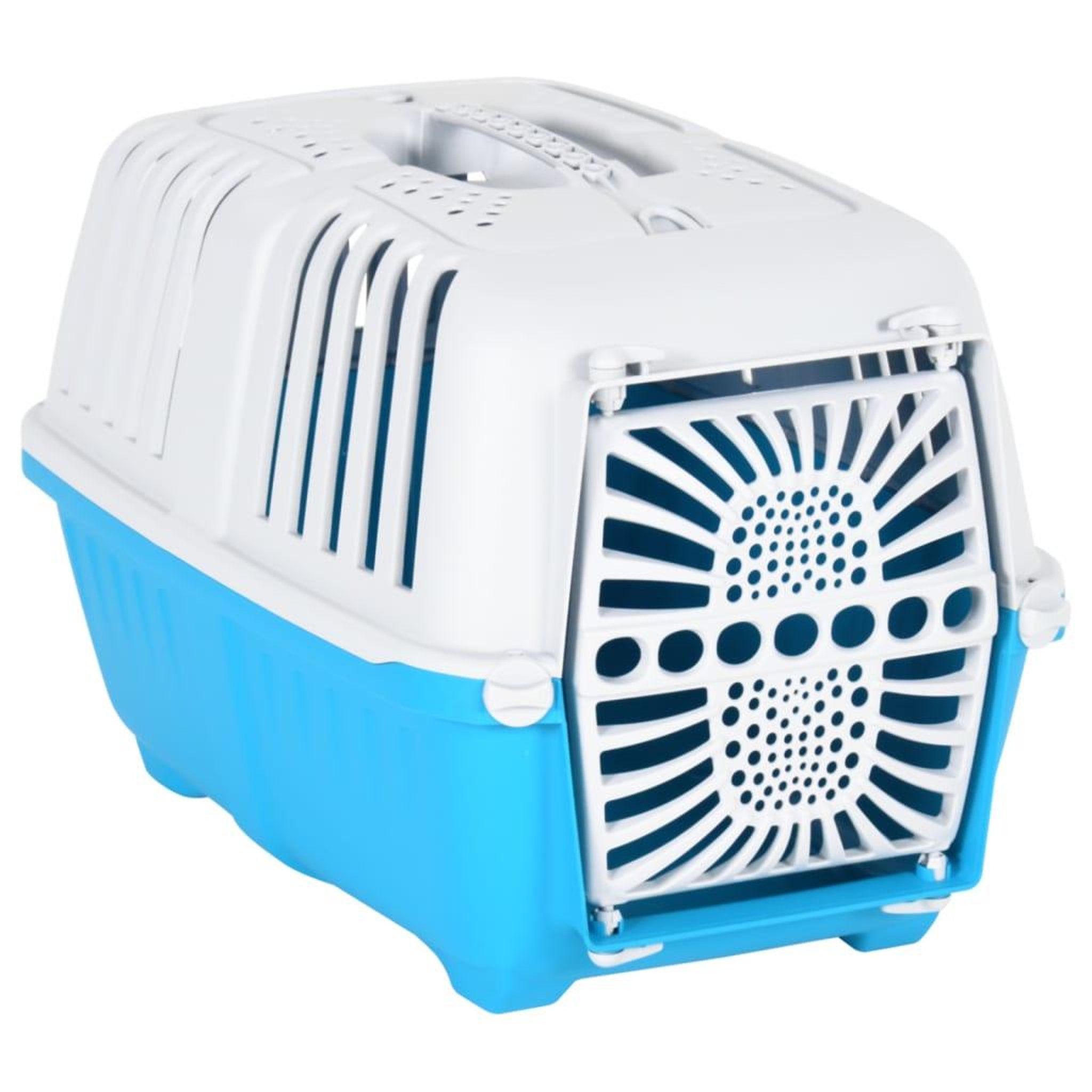 Voir la diapositive 2 : VIDAXL Transporteur pour animaux de compagnie blanc et bleu PP