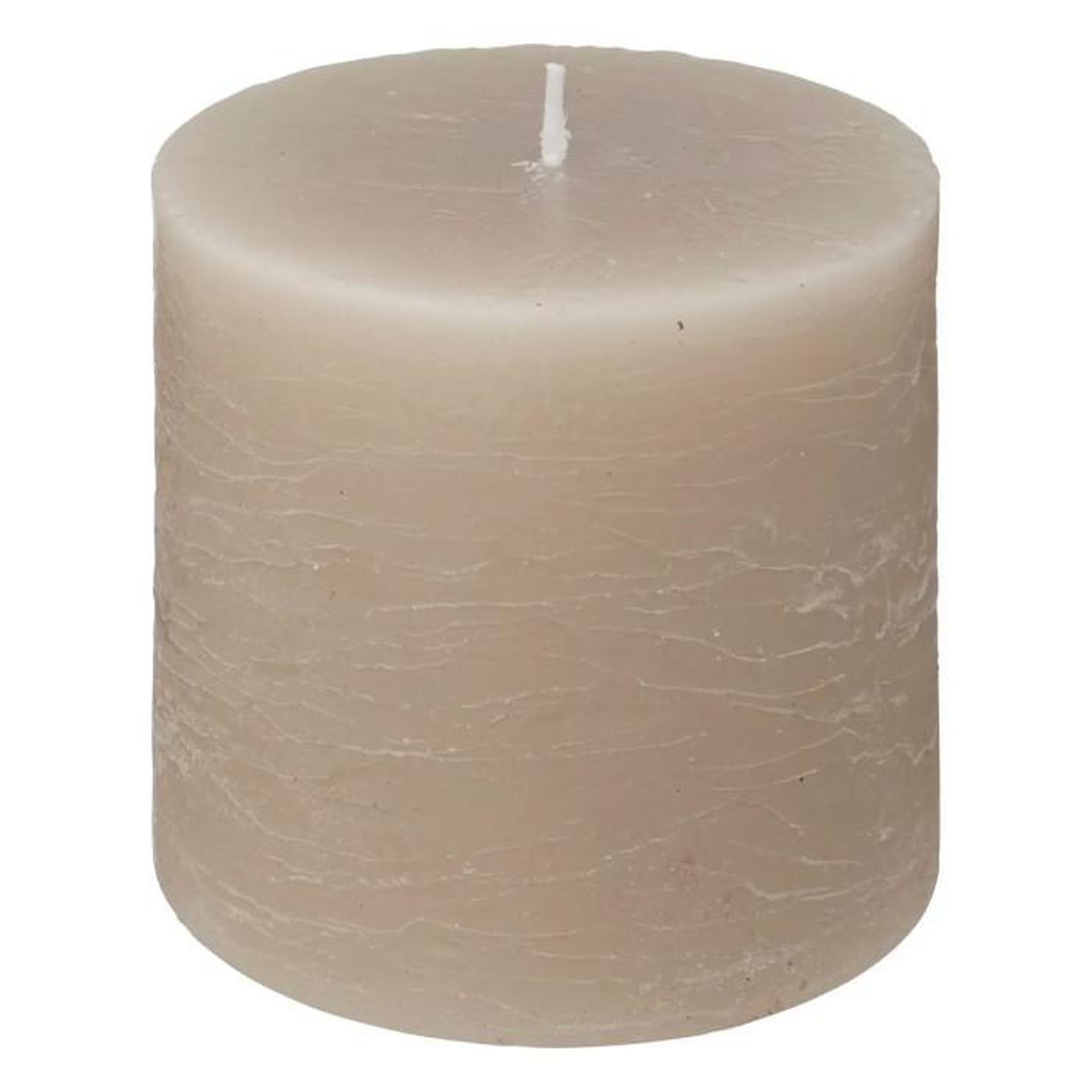COMPTOIR DE LA BOUGIE Bougie Cylindrique  Rustic  10cm Taupe