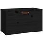 Voir la diapositive 2 : VIDAXL Armoire murale Noir 60x30x35 cm Bois de pin massif