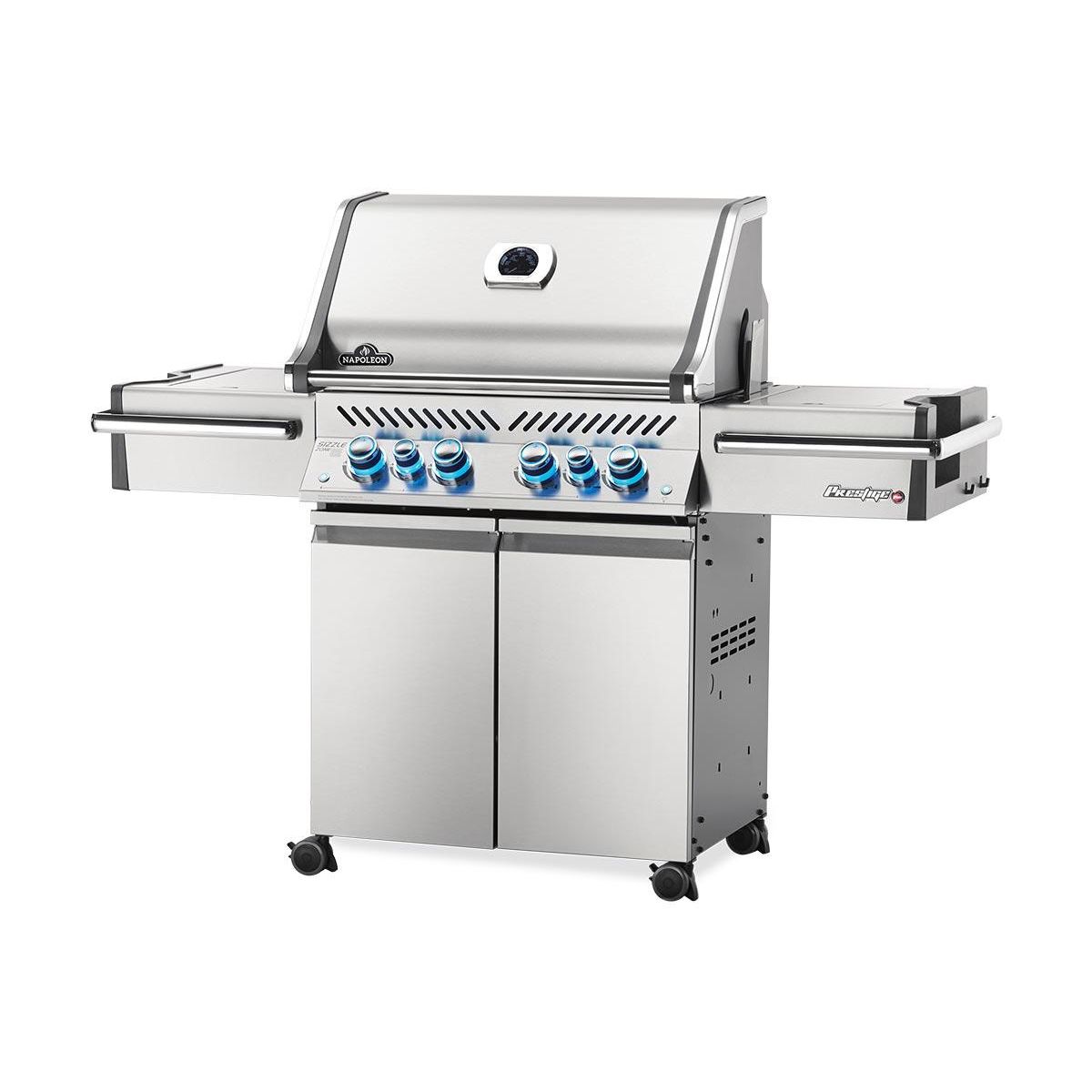 NAPOLEON Barbecue à gaz Prestige Pro 500 SIB inox 4 brûleurs + Sizzle Zone + brûleur arrière - Napoleon