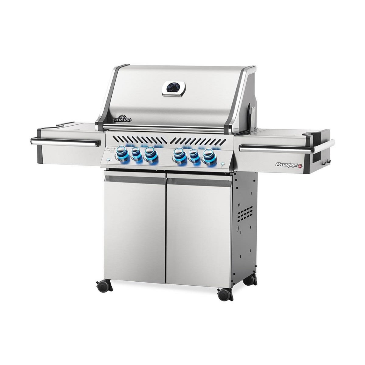 NAPOLEON Barbecue à gaz Prestige Pro 500 SIB inox 4 brûleurs + Sizzle Zone + brûleur arrière - Napoleon