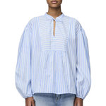 Pieces Blouse /Blanche Femme Pieces Lilia. Coloris disponibles : Bleu