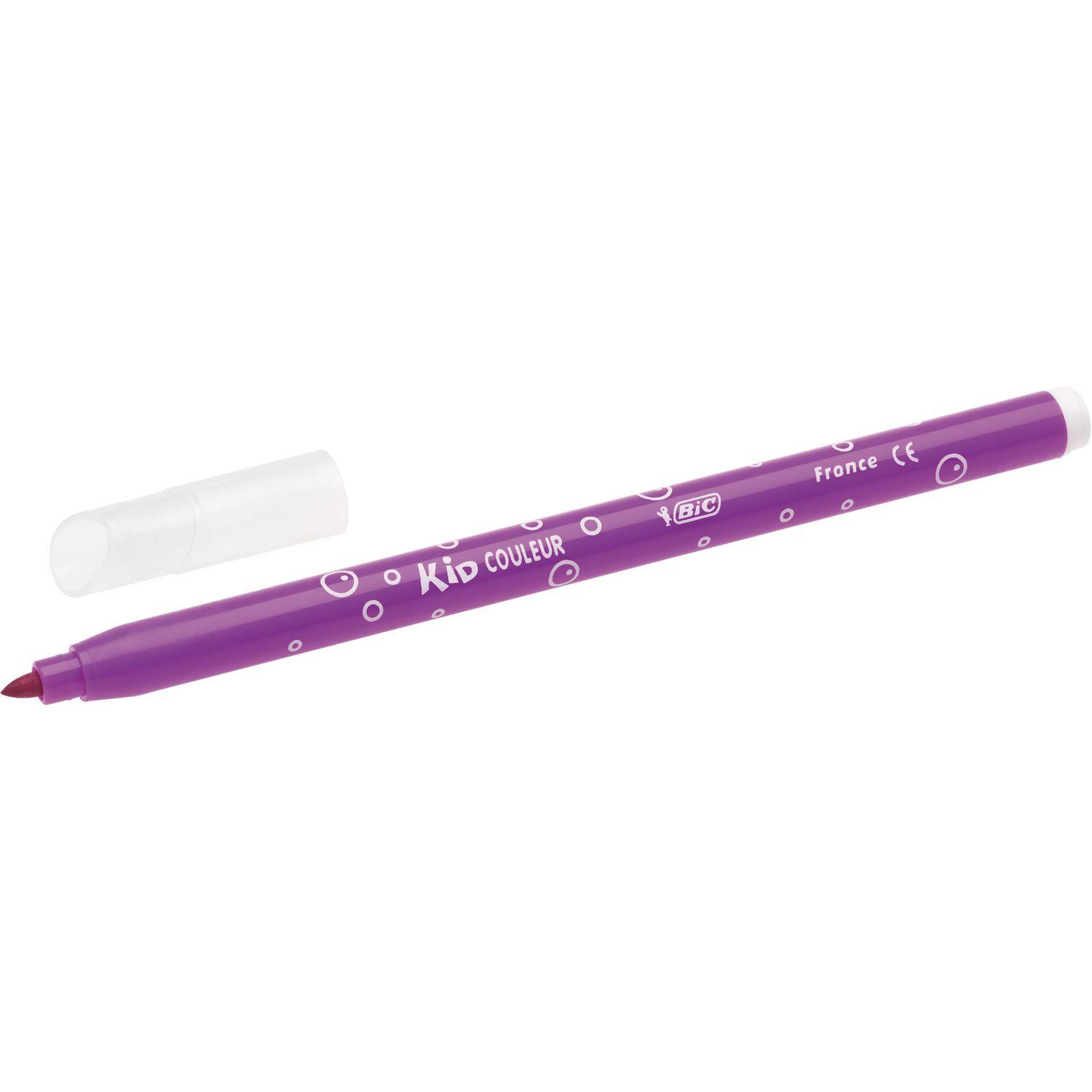 Voir la diapositive 4 : BIC Etui de 24 feutres de coloriage pointe moyenne KID COULEUR 