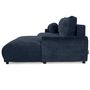 Voir la diapositive 6 : LISA DESIGN Nelly - canapé d'angle droit 4 places convertible avec coffre en velours texturé