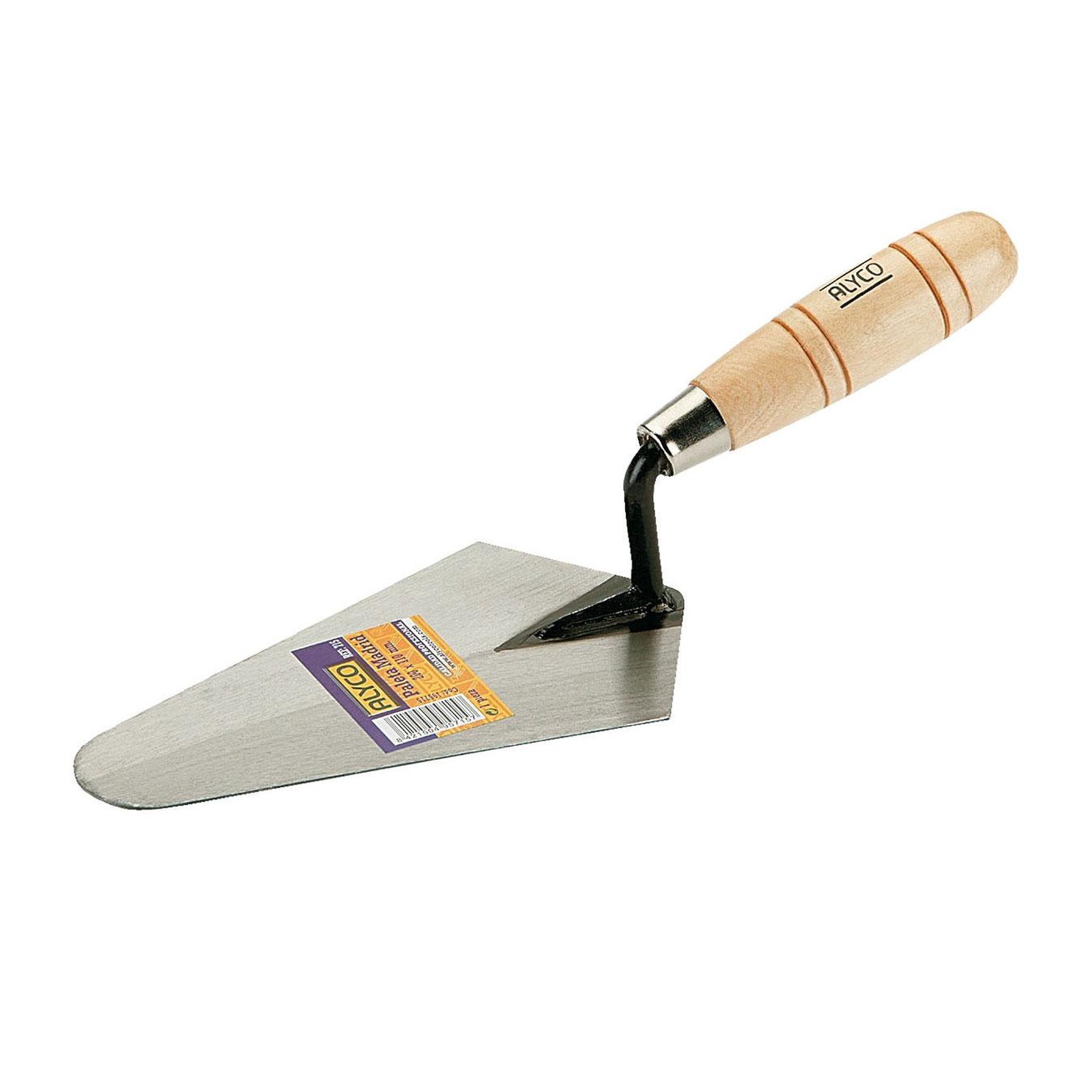 Voir la diapositive 1 : ALYCO Truelle ronde manche en bois 200 x 110mm