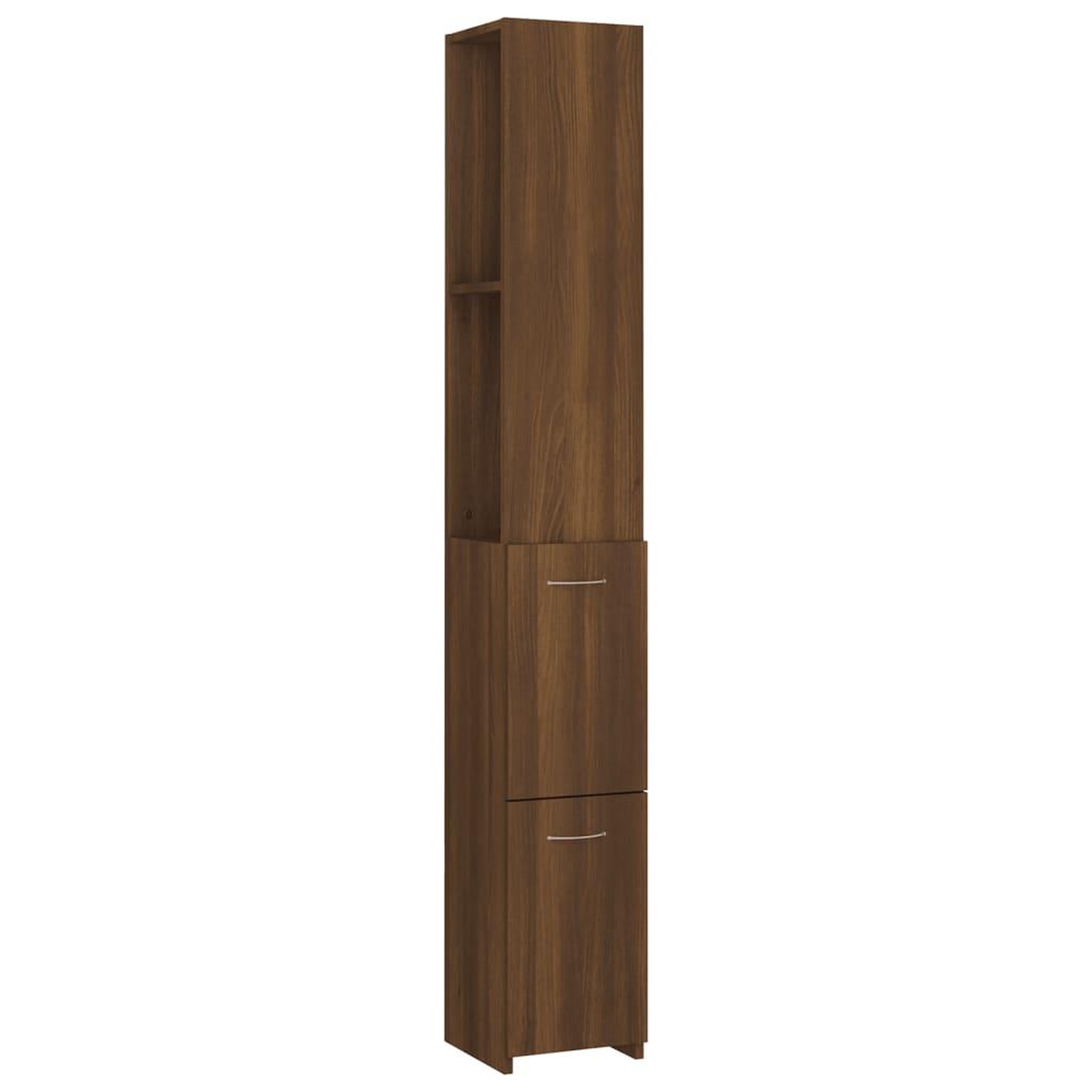Voir la diapositive 2 : VIDAXL Armoire de bain chene marron 25x26,5x170 cm bois d'ingenierie