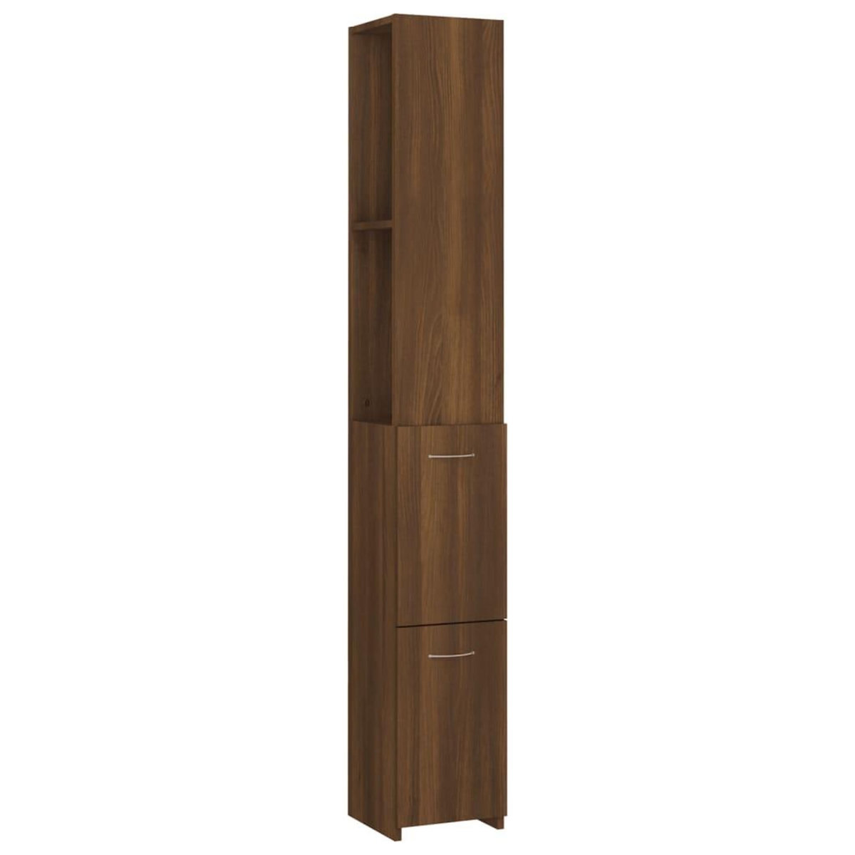 VIDAXL Armoire de bain chene marron 25x26,5x170 cm bois d'ingenierie