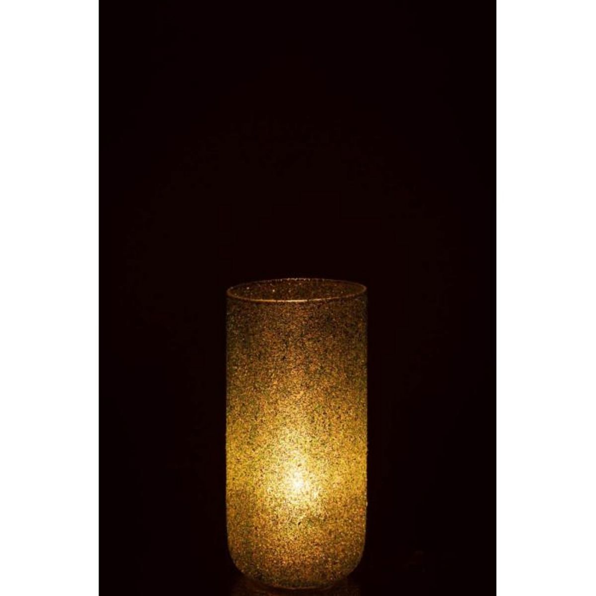 Paris Prix Photophore Déco en Verre  Fore  28cm Vert