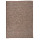 VIDAXL Tapis a tissage plat d'exterieur 200x280 cm Marron