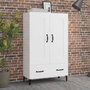Voir la diapositive 1 : VIDAXL Buffet Blanc brillant 70x31x115 cm Bois d'ingenierie