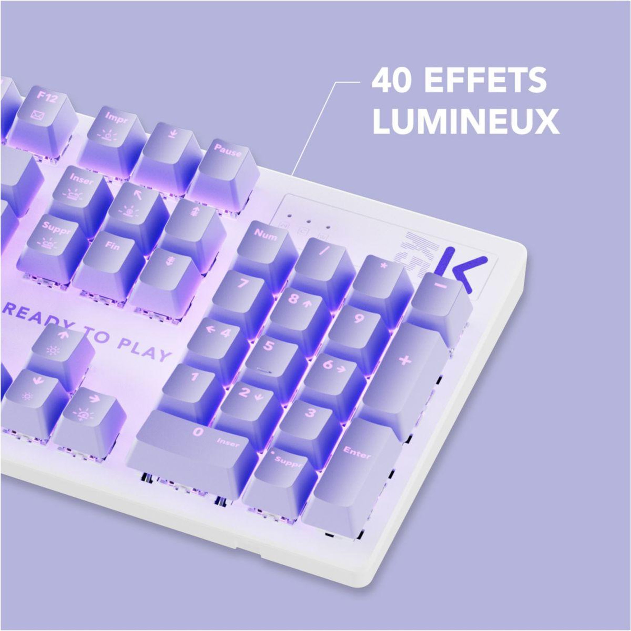 Voir la diapositive 4 : SKILLKORP Clavier gamer K5 VIOLET Access
