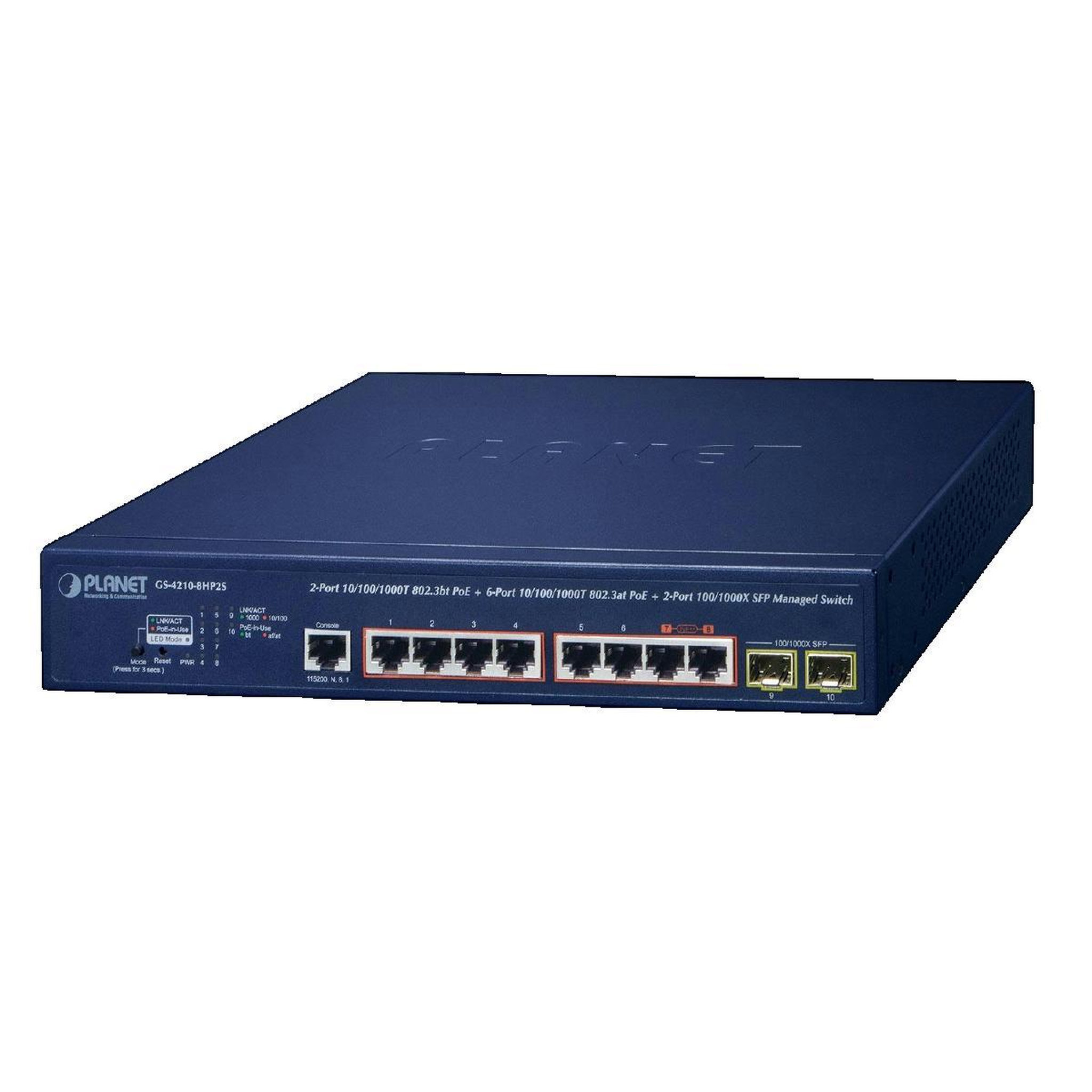 PLANET LINE Commutateur réseau PLANET Commutateur Multimedia avec PoE et gestion L2/L4